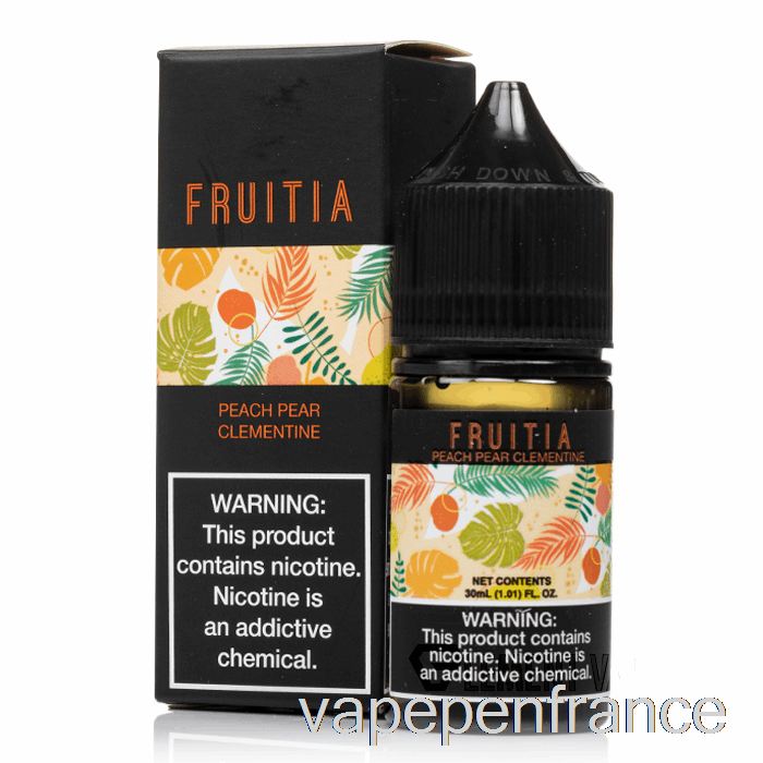 Pêche Poire Clémentine - Sels De Fruitia - 30ml 35mg Stylo Vape